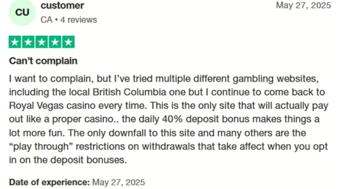 Royal Vegas Players Reviews