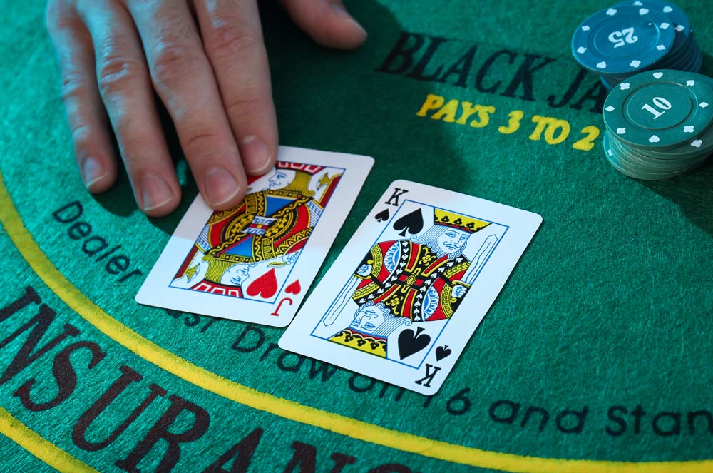 concept playing blackjack