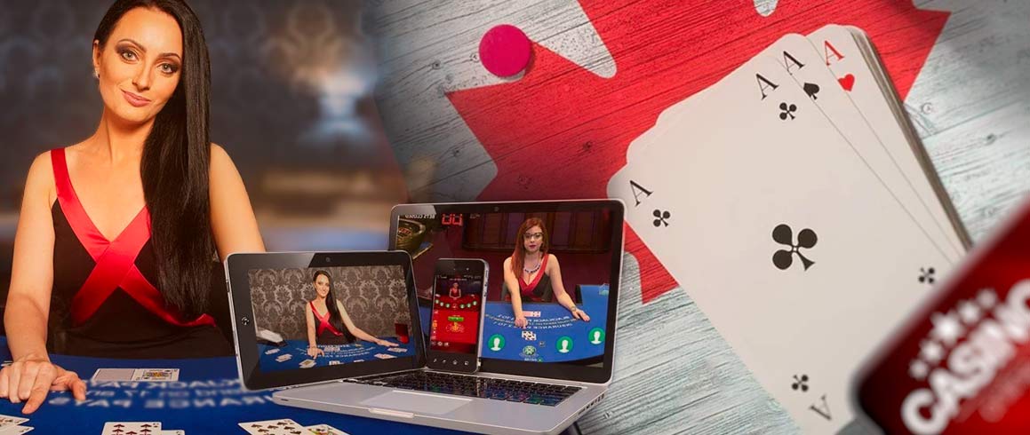 online casino live dealer concept