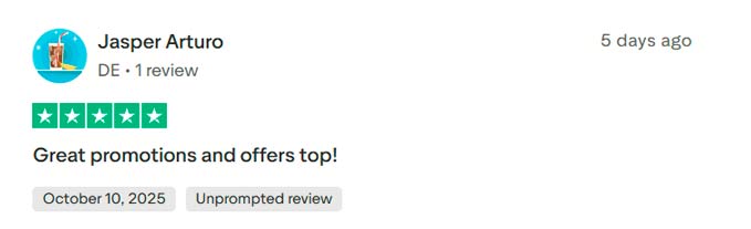 Wild Tokyo Jasper Arturo review via Trustpilot