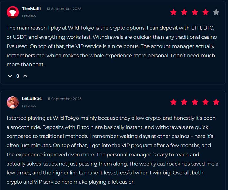 Wild Tokyo some reviews